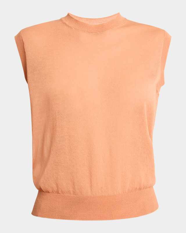 Tamara Sheer Knit Sleeveless Sweater